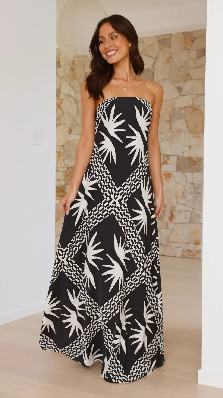 Nadja Maxi Dress - Kahlo Print