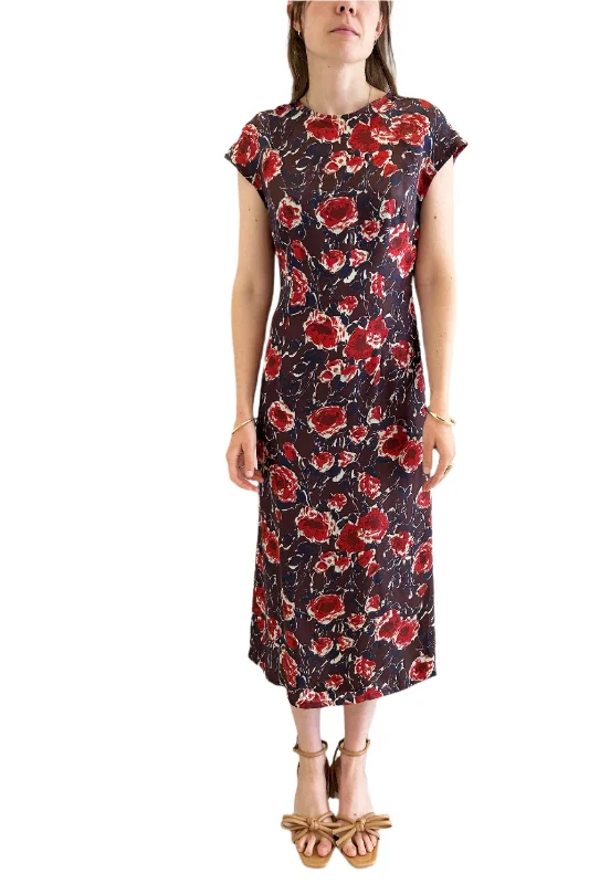 No.6 Erika Dress in Red Roses