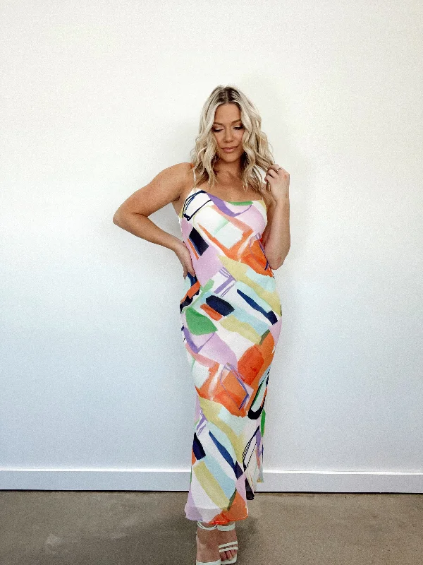 Summer Spectrum Maxi Dress