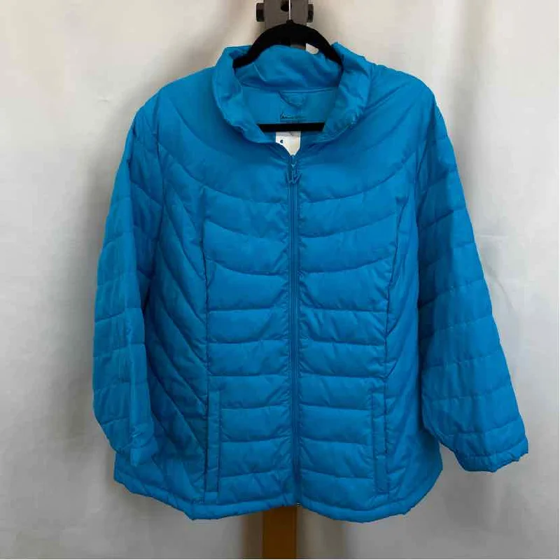 Lane Bryant Women's Size 3X Blue Solid Jacket