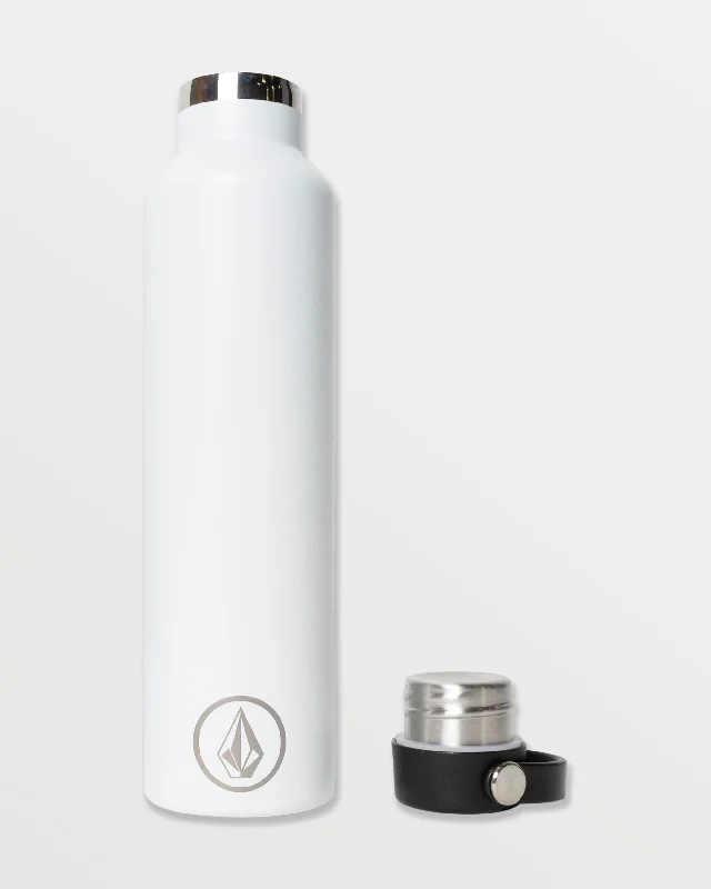 Metal Mouth Bottle - White