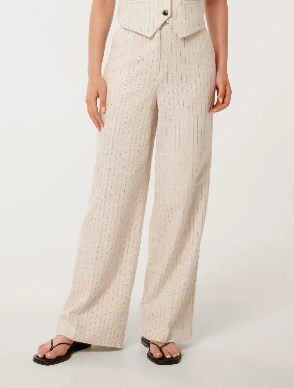 Blake Pinstripe Wide Leg Pants