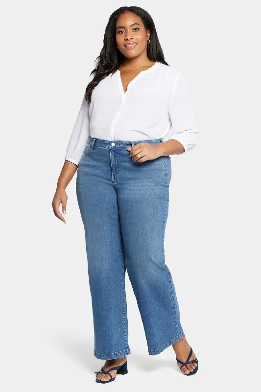 Teresa Wide Leg Jeans In Plus Size - Sweetbay