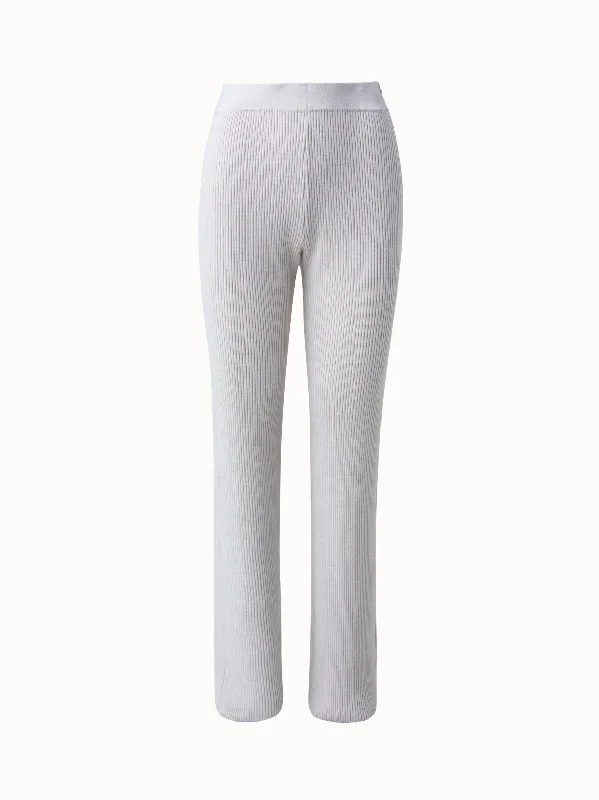 Wool Rib Knit Pant