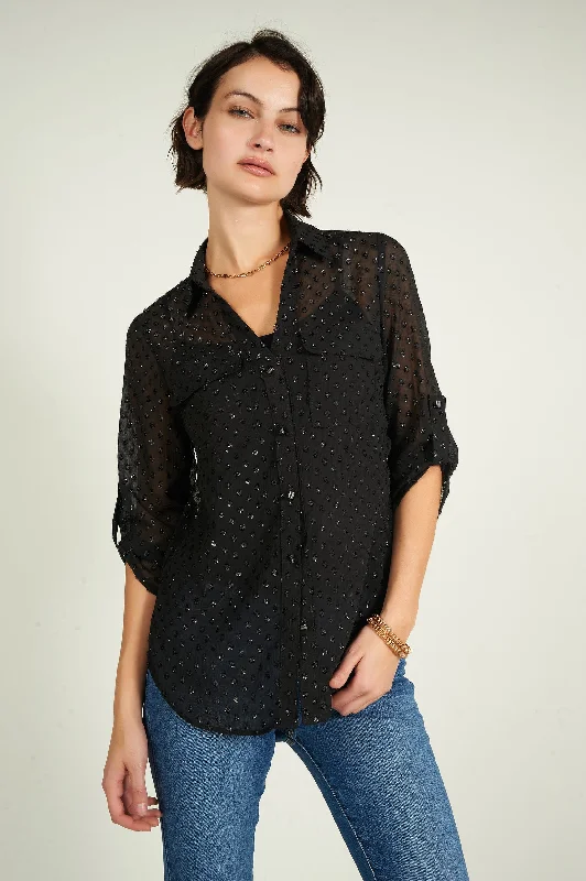 Blouse imprimée en chiffon - PINOT-HOL - (R-B10)