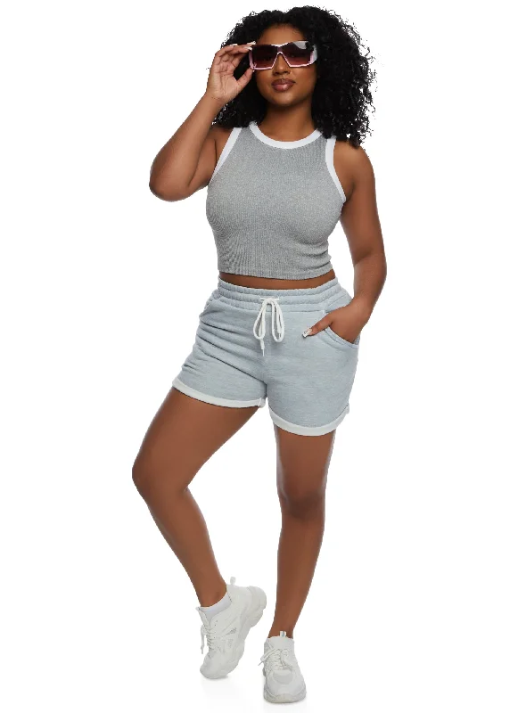 Fixed Cuff Fleece Sweatshorts