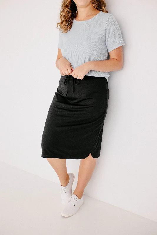 'Olivia' Skirt in Black FINAL SALE