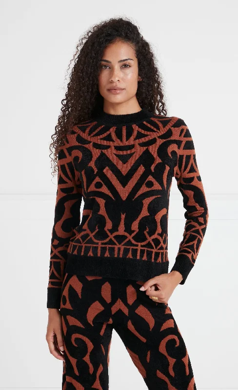 Jani Knit Jumper - Toffee Mix